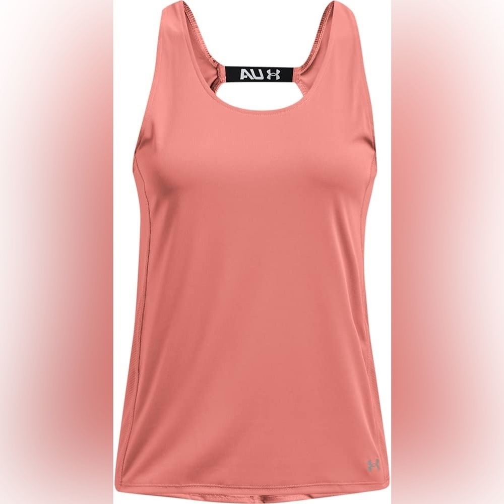 Underarmour Heat gear fly by tank pinkish peachy colored workout tank